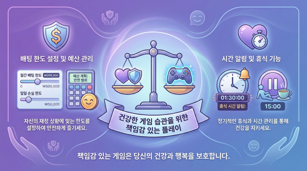 책임감 있는 게임 - 베팅 한도 설정 및 시간 관리
